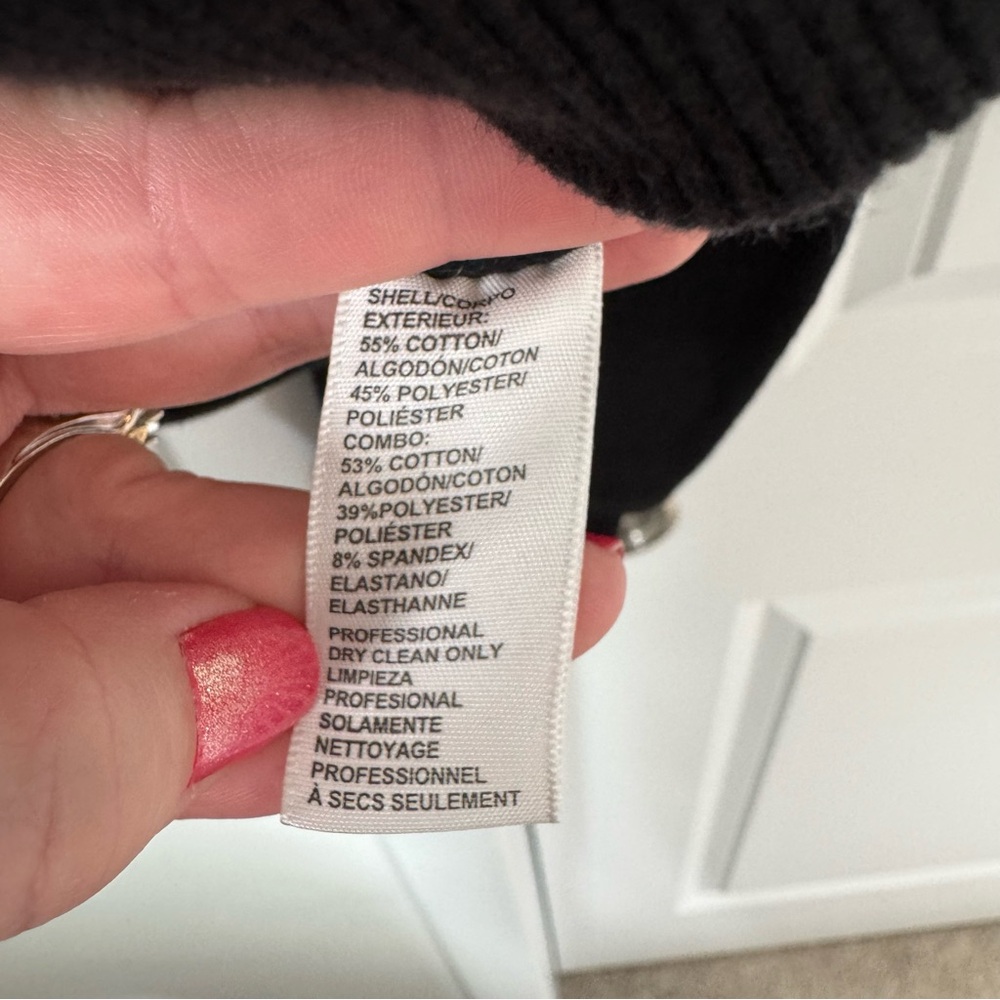 Rebecca Minkoff Black Janine Sweatshirt Size XS Crew Neck Ruffle Feminine Fall - Picture 16 of 16